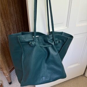 Vince Camuto Green Leather Tote